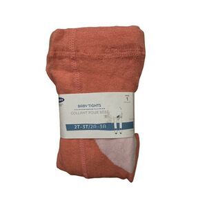 Old Navy Toddler Knit Tights Pink Salmon NWT